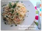 Tagliatelles au Saumon Fumé pour la Ronde Interblogs #34