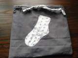 Pochette pour chaussettes en goguette