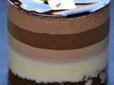 Entremet aux 4 chocolats