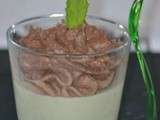 Pannacotta menthe chocolat