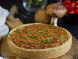 Quiche poulet champignons