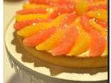 Tarte aux agrumes : yuzu, orange et pamplemousse