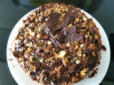Blondie Vanille-Chocolat aux Pistaches et Noix de cajou