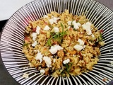 Couscous Champignons feta estragon inspiré d’une recette de Yotam Ottolenghi