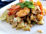 Crevettes à l’aigre douce épices et citron vert cuisinées à ma façon