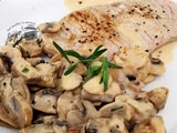 Escalope champignons à l’estragon et Pineau des Charentes