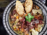 Facile de Minestrone d’hiver avec Coco Roses et viande des grisons