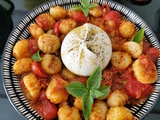 Gnochis tomates chorizo et burrata