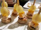 Grains de raisin, boudin blanc truffé et foie gras : Une idée apéritive pour parler du rituel espagnol au jour de l’an