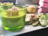 Panna cotta parfumée au haddock et avocat