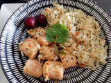 Saumon et riz à l’asiatique aux épices et sauce aux huitres