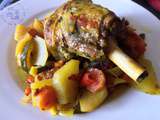 Souris d’agneau en tajine au curcuma et colombo