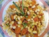 Tajine de Coco de Paimpol frais avec Carottes et tomates
