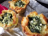 Timbales feuilletées aux épinards et Mozzarella pour remplacer les tartelettes