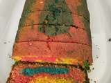 Gâteau multicolore