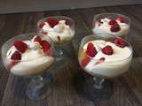 Verrines de fruits rouges au lemond curd