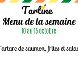 Menu de la semaine du 10 octobre