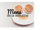 Menu de la semaine du 2 octobre