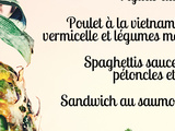 Menu de la semaine du 5 juin