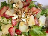 Salade concombre, fraise & feta