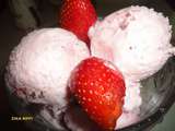 Sorbet aux fraises