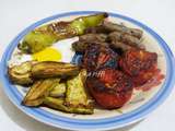 Assiette petit déjeuner oriental a la plancha