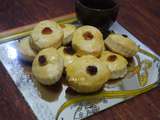 Biscuits fêtes fin d'année, amandes et raisins secs