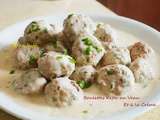 Boulettes de kefta de veau a la crème et sauce béchamel au citron