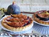 Tartelettes aux figues et crème pâtissiere aux amandes