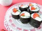 Makis fraise et chèvre