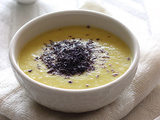 Soupe au panais, citron et algues nori