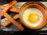 Oeufs cocotte et frites maison