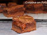 Brownie chocolat au caramel au beurre salé