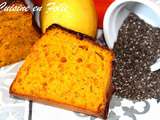 Cake healthy potimarron-chia-citron