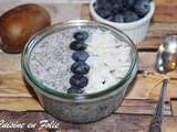 Chia pudding myrtille-coco