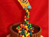 Gravity cake aux m&m’s