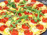 Tarte fine tomate et courgette