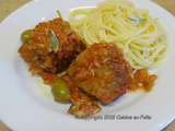 Boulettes de boeuf coeur Mozzarella, sauce tomate à la sauge