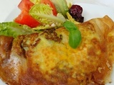 Bricks crcoustillantes aux oeufs, au piment doux et aux courgettes