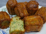 Canelés aux fines herbes : ciboulette, persil et au piment d'Espelette