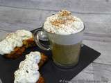 Capuccino de lentilles, carotte, navet long, espuma au Roquefort et fève de cacao