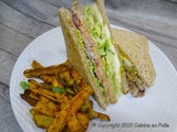 Club sandwich Frites de patates douces aux épices au four