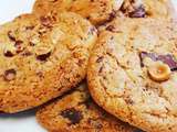 Cookies aux pépites de chocolat, fleur de sel et noisettes