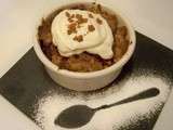 Crumble Spéculoos, mangue et pêches au sirop  maison 