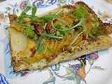 Feuilletés poire, Gorgonzola, miel et noix