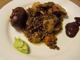 Lentilles du Puy au petit salé et perrugina