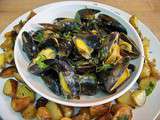 Moules au pourpier, piment d'Espelette et crème au Xérès