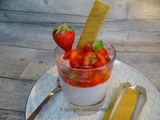 Mousse de fraises et citron de Menton au Skyr et au basilic