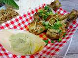 Pilons de poulet au citron et au cumin, guacamole et quinoa