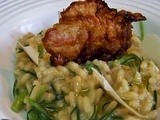 Risotto au lard Pata Negra et aux Agretti ou barbes des moines